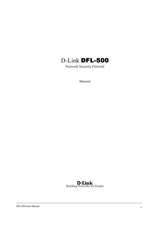 Mode d'emploi D-LINK DFL-500