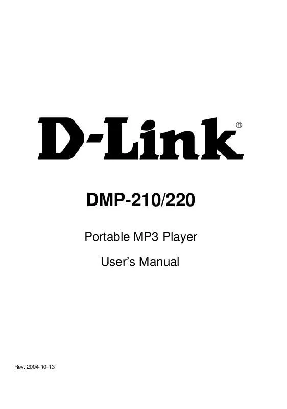 Mode d'emploi D-LINK DMP-210