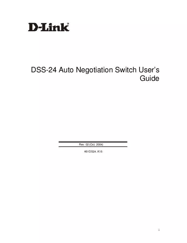 Mode d'emploi D-LINK DSS-24-