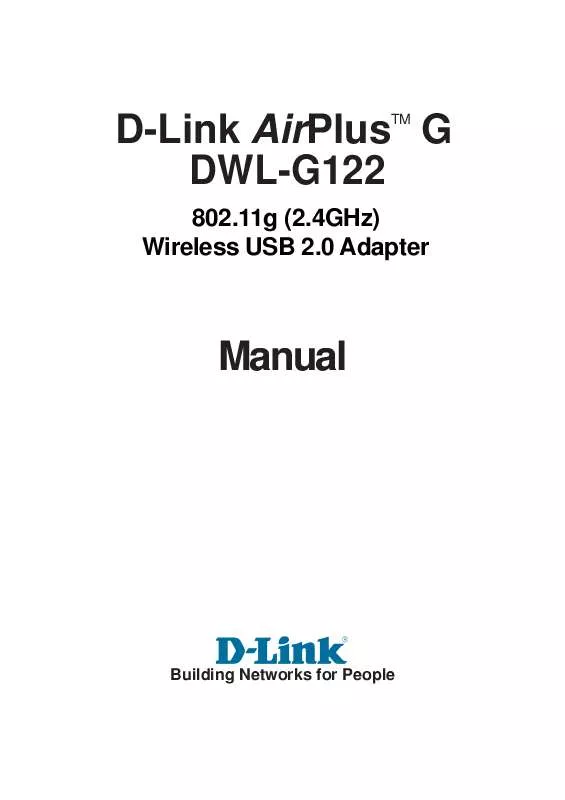 Mode d'emploi D-LINK DWL-G122