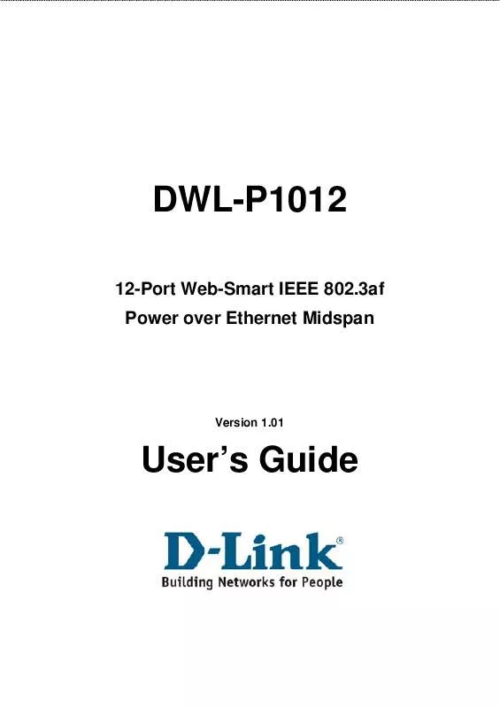 Mode d'emploi D-LINK DWL-P1012