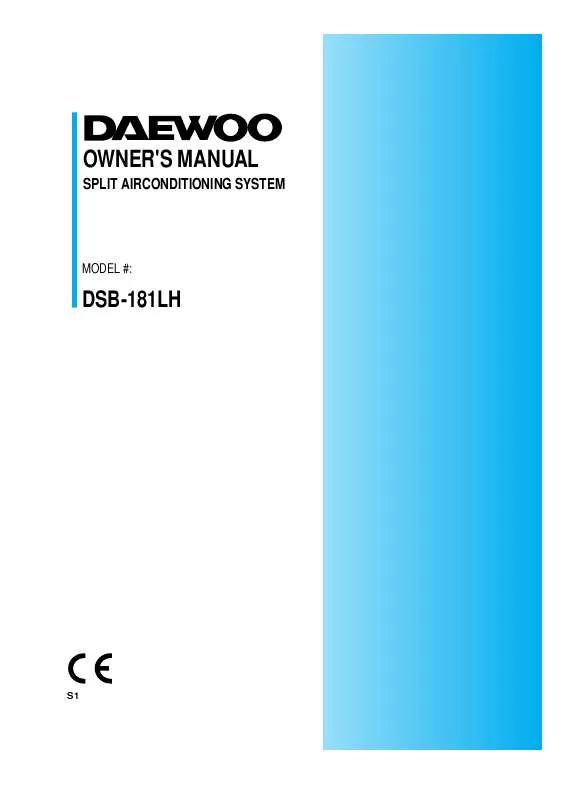 Mode d'emploi DAEWOO DSB-181LH