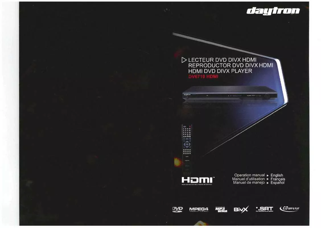 Mode d'emploi DAYTRON DV6710 HDMI