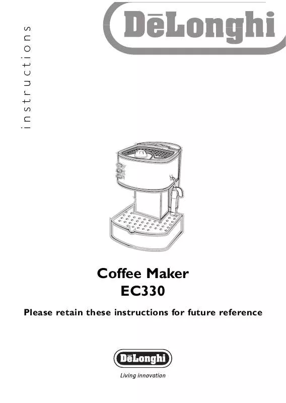 Mode d'emploi DELONGHI COFFEE MAKER EC330S