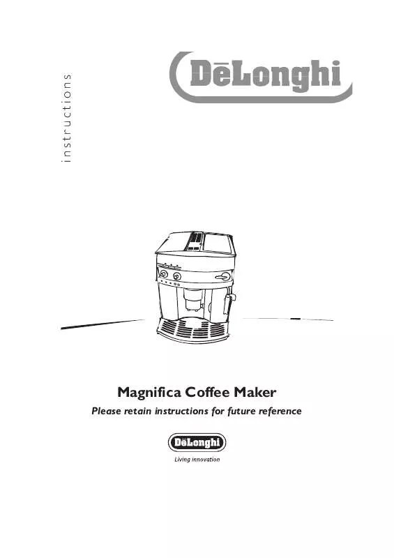 Mode d'emploi DELONGHI MAGNIFICA COFFEE MAKER EAM3200S