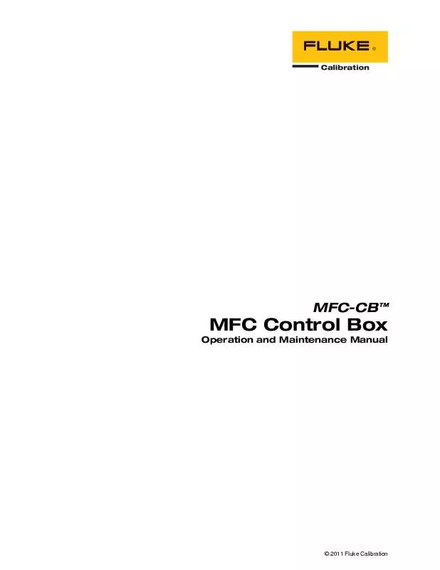 Mode d'emploi DHI MFC CONTROL BOX