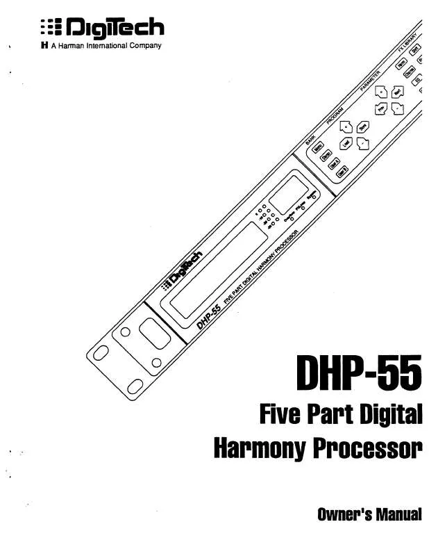 Mode d'emploi DIGITECH DHP55