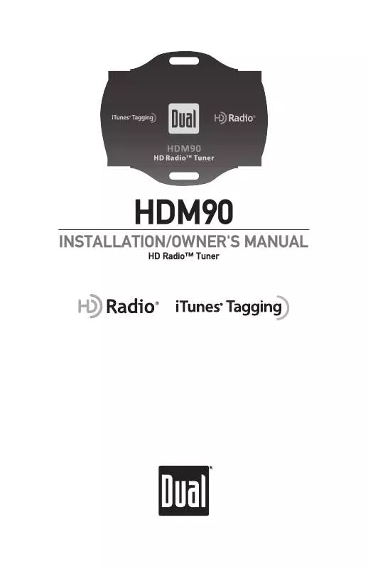 Mode d'emploi DUAL HDM90