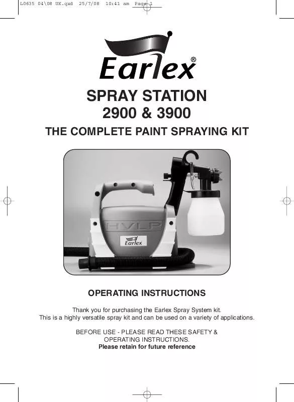 Mode d'emploi EARLEX 2900