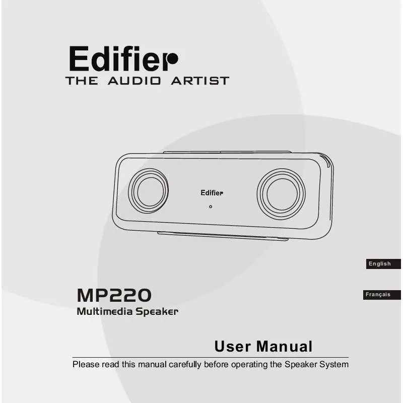 Mode d'emploi EDIFIER MP220