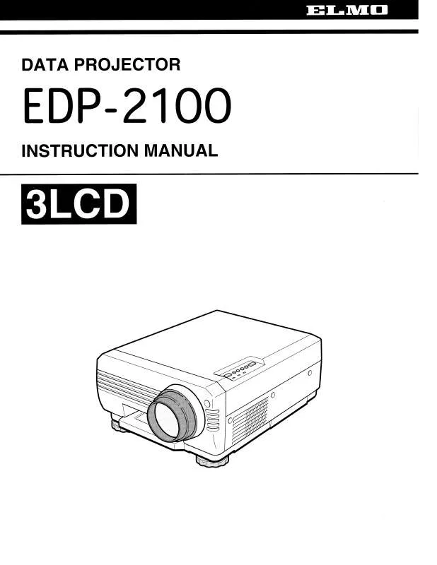 Mode d'emploi ELMO EDP-2100