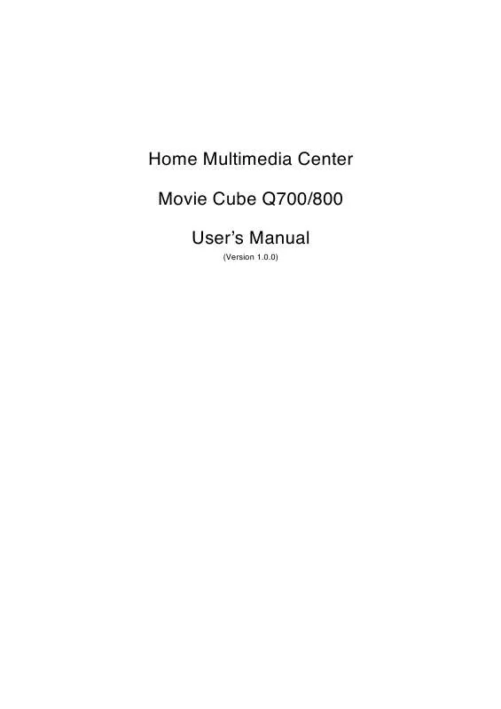Mode d'emploi EMTEC HDD MOVIE CUBE Q800