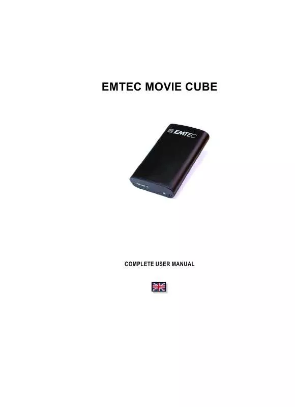 Mode d'emploi EMTEC HDD MOVIE CUBE