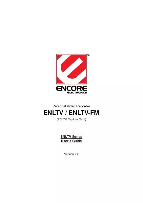 Mode d'emploi ENCORE ENLTV-FM