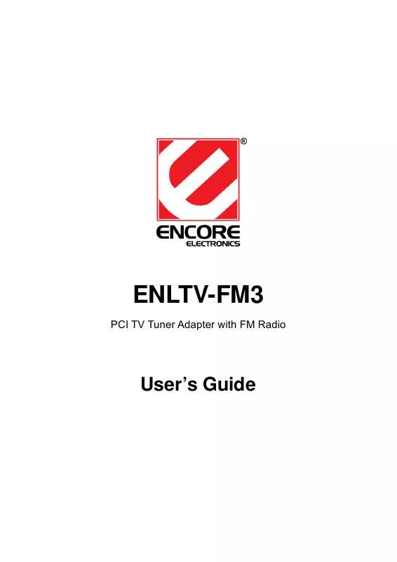 Mode d'emploi ENCORE ENLTV-FM3