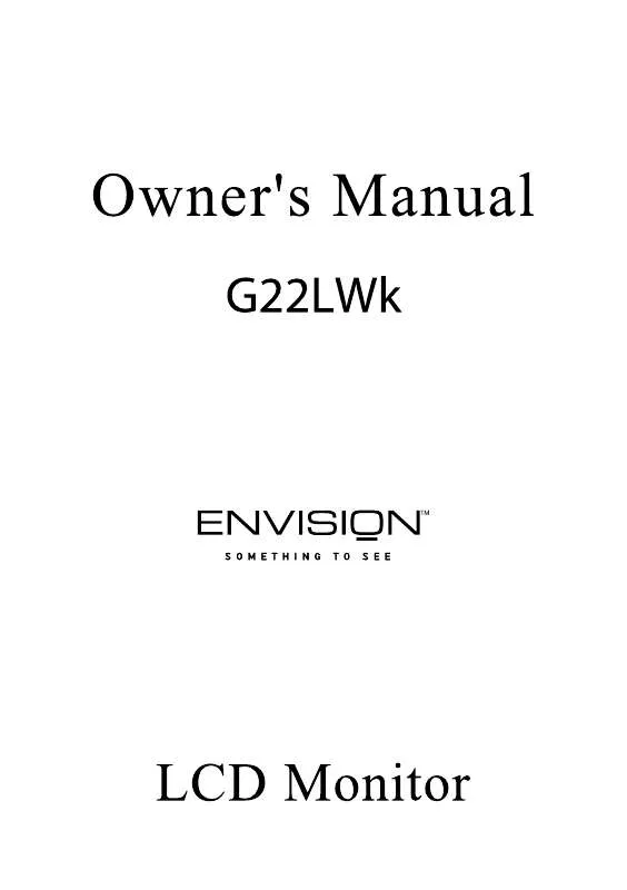 Mode d'emploi ENVISION G22LWK