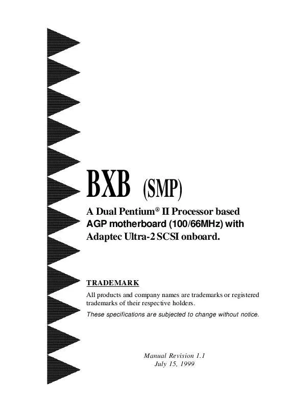 Mode d'emploi EPOX EP-BXB