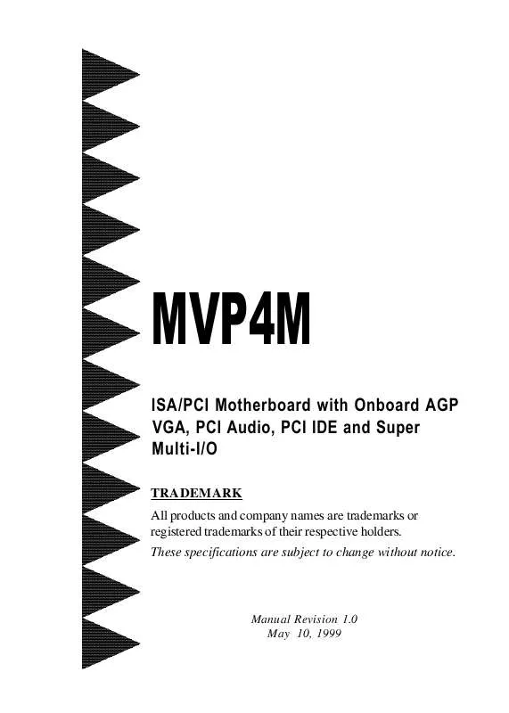 Mode d'emploi EPOX EP-MVP4M