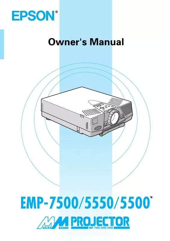 Mode d'emploi EPSON EMP-7500