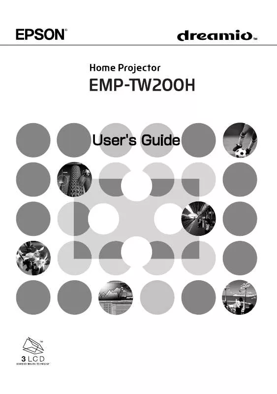 Mode d'emploi EPSON EMP-TW200H