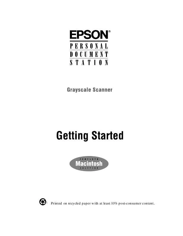 Mode d'emploi EPSON ES-300GS