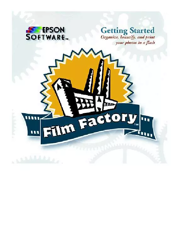 Mode d'emploi EPSON FILM FACTORY