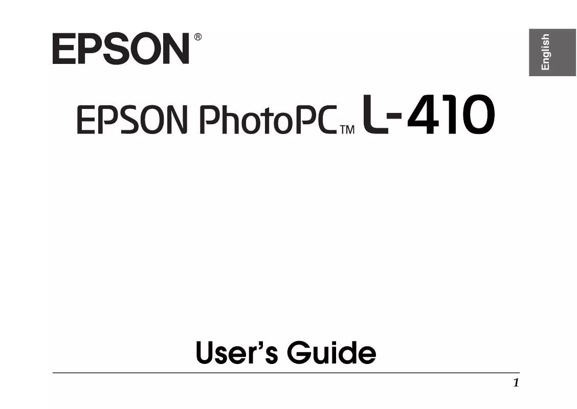 Mode d'emploi EPSON L-410