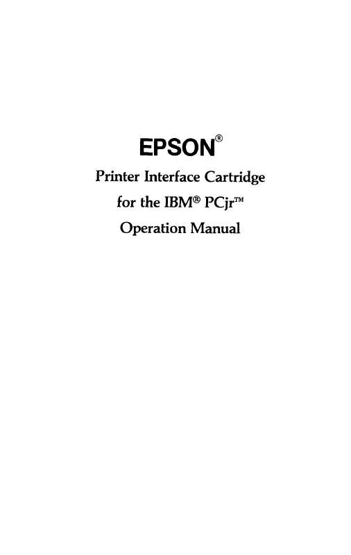 Mode d'emploi EPSON LX-90