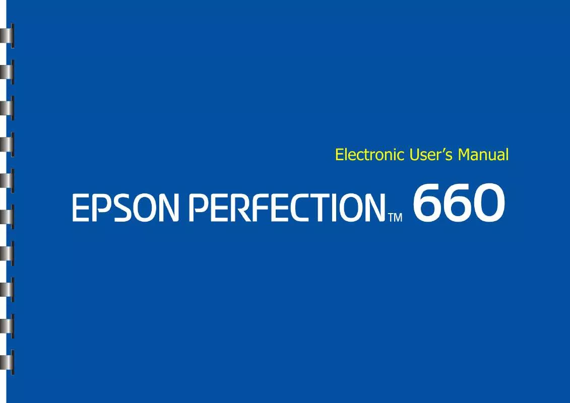 Mode d'emploi EPSON PERFECTION 660