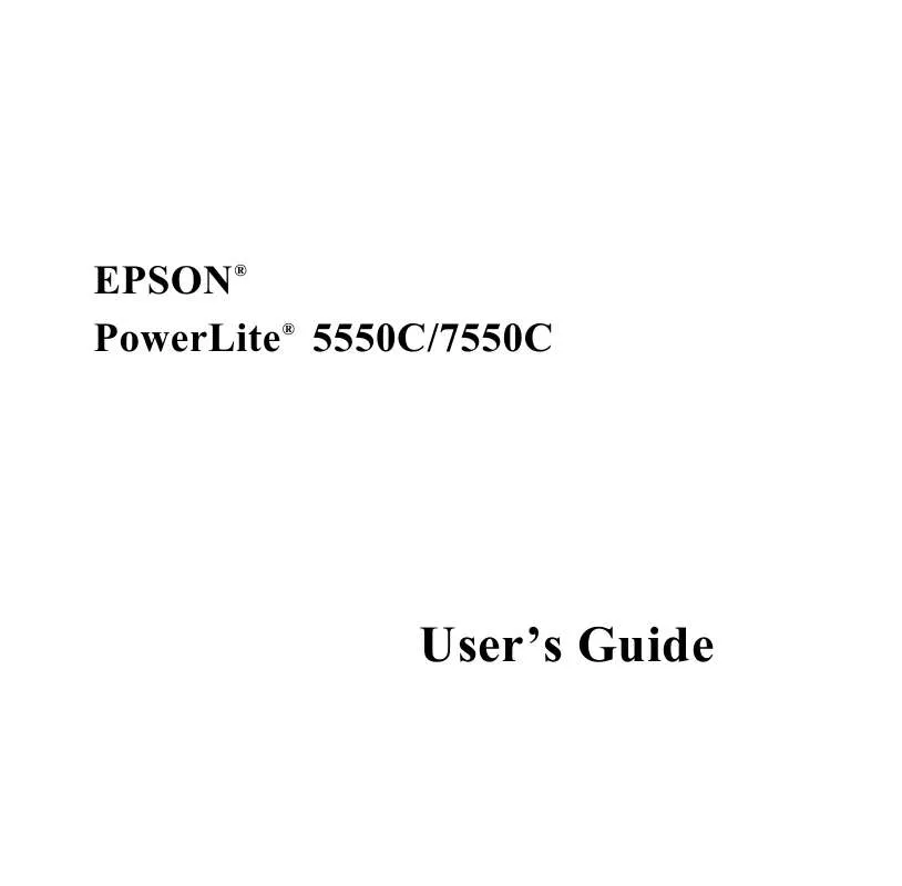 Mode d'emploi EPSON PL-5550C