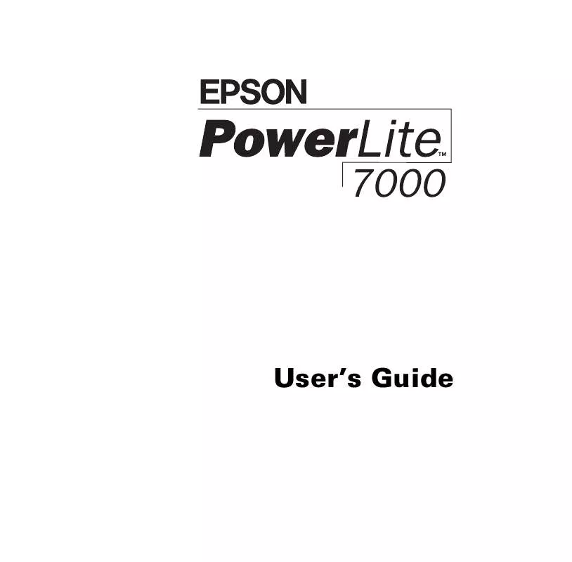 Mode d'emploi EPSON PL-7000