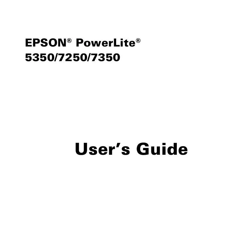 Mode d'emploi EPSON PL-7250