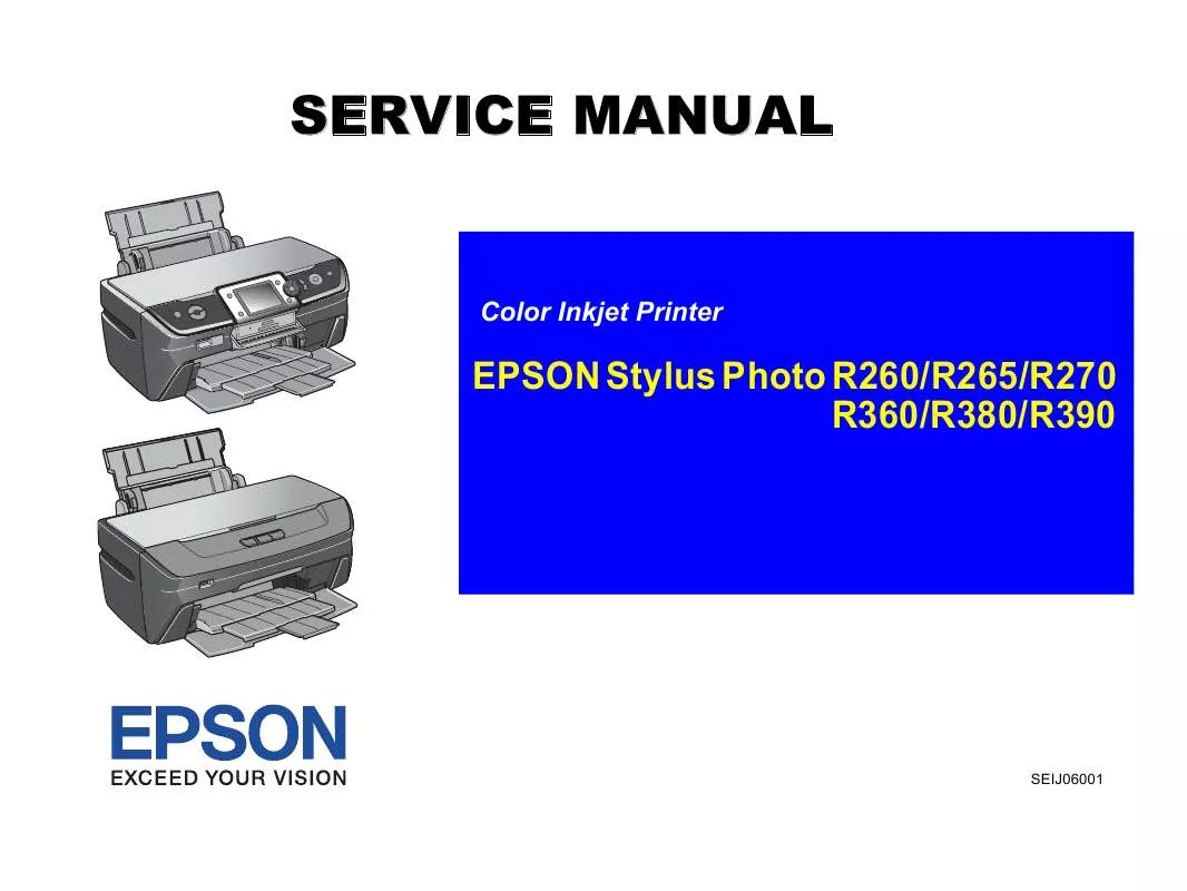 Mode d'emploi EPSON STYLUS R390