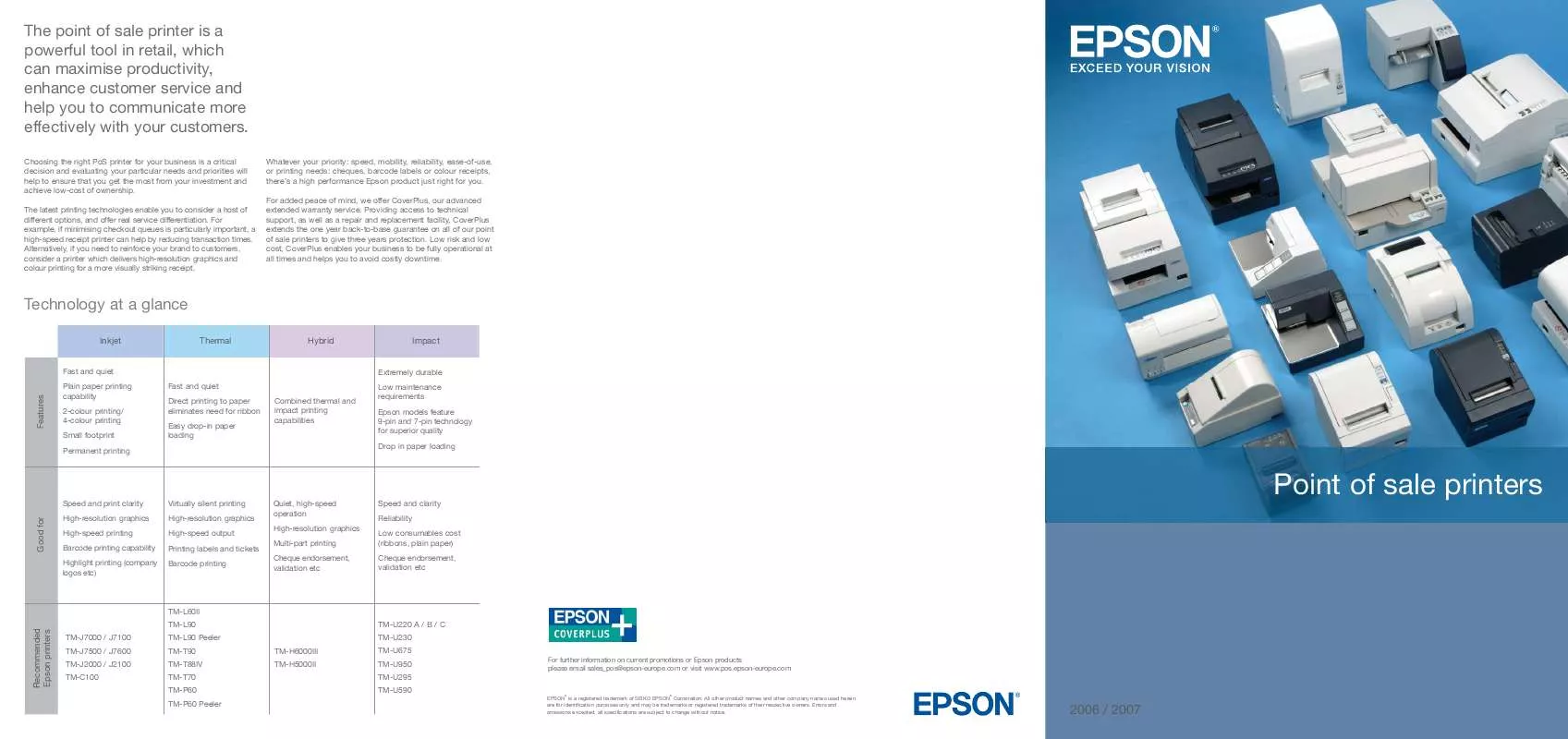 Mode d'emploi EPSON TM-L60II