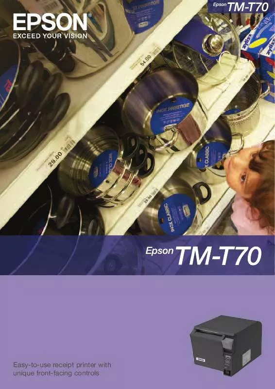 Mode d'emploi EPSON TM-T70