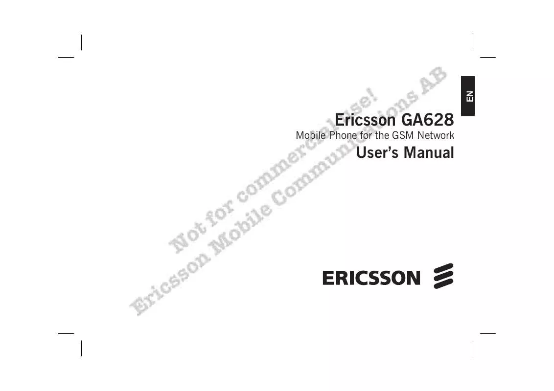 Mode d'emploi ERICSSON GA628