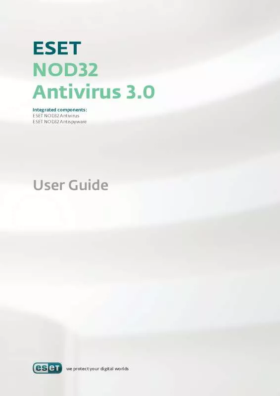 Mode d'emploi ESET NOD32 ANTIVIRUS 3.0