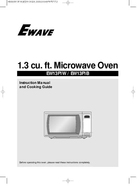 Mode d'emploi EWAVE EW13F1B