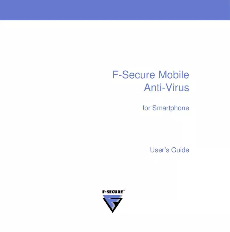 Mode d'emploi F-SECURE MOBILE ANTI-VIRUS FOR SMARTPHONE