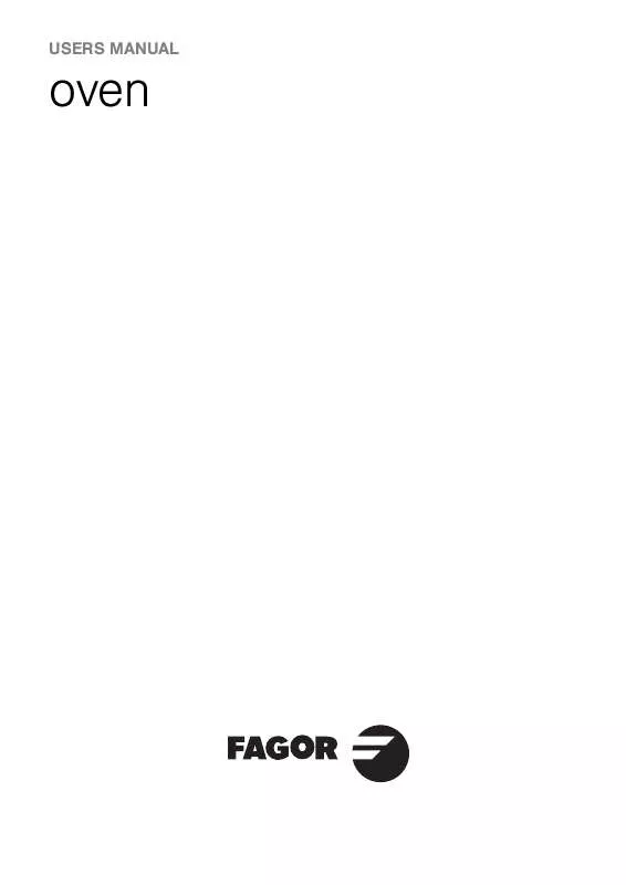 Mode d'emploi FAGOR FDO800X