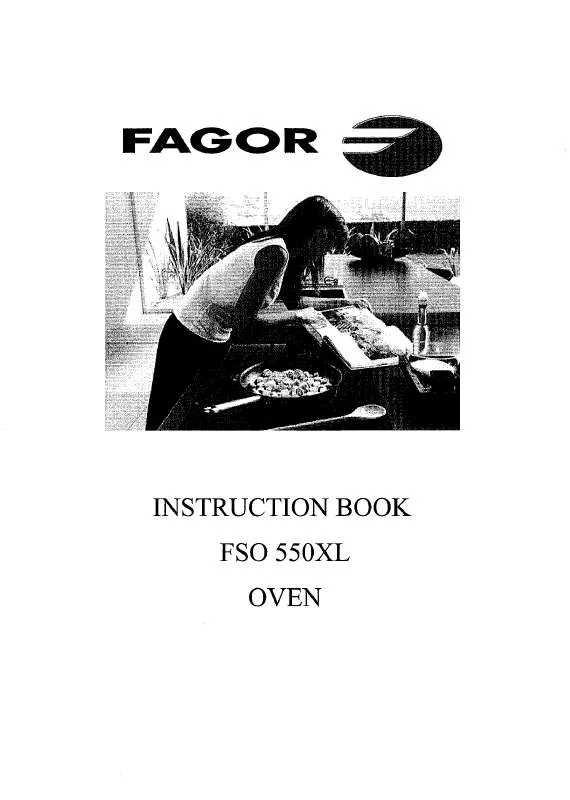 Mode d'emploi FAGOR FSO 550XL