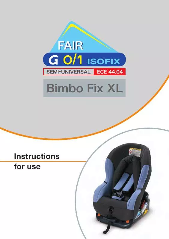 Mode d'emploi FAIR BIMBO FIX XL
