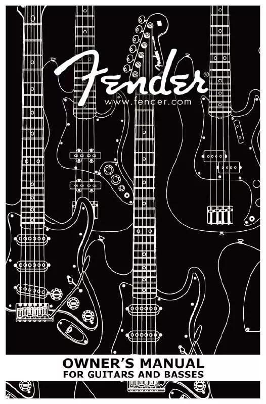 Mode d'emploi FENDER ELECTRIC GUITARS AND BASSES