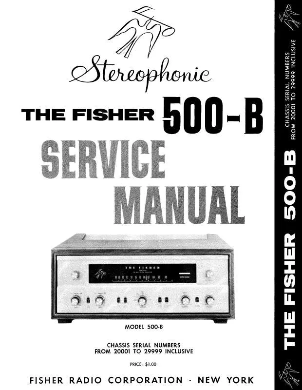 Mode d'emploi FISHER 500-B