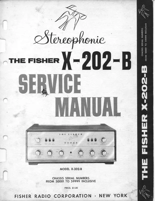 Mode d'emploi FISHER X-202-B