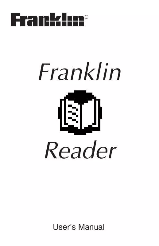 Mode d'emploi FRANKLIN 1001E-73HS