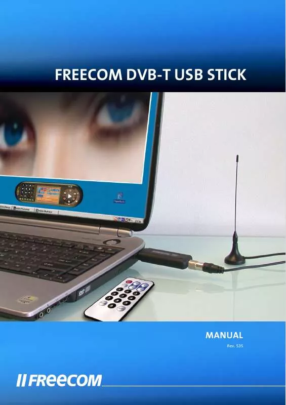 Mode d'emploi FREECOM DVBT-STICK USB