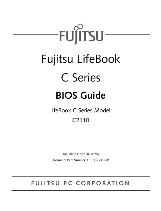 Mode d'emploi FUJITSU C2110