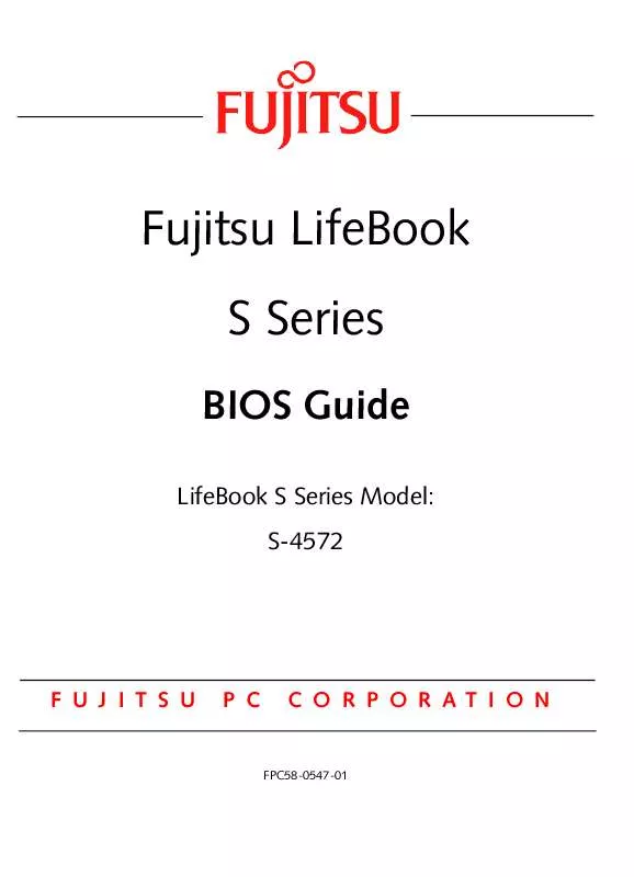 Mode d'emploi FUJITSU S4572