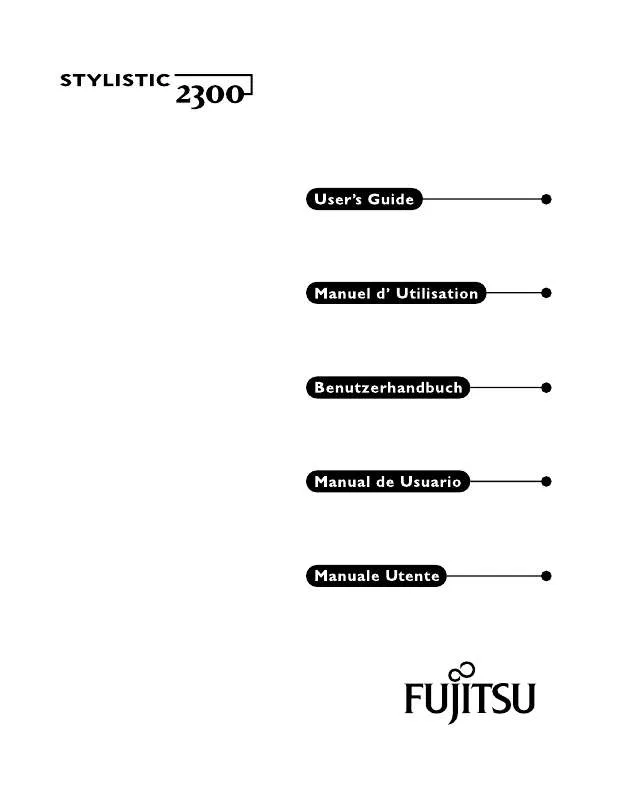 Mode d'emploi FUJITSU STYLISTIC 2300